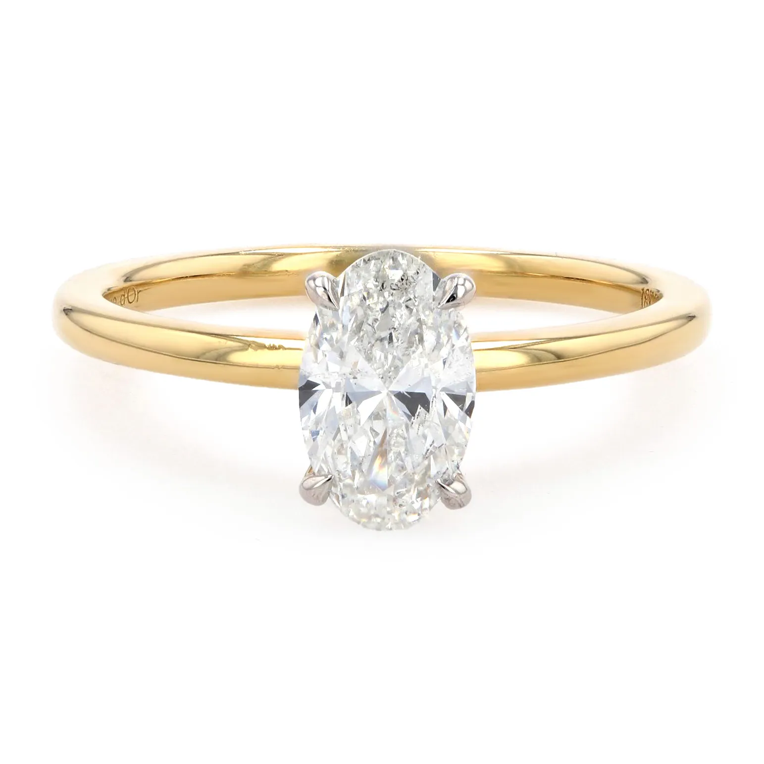 1.00ct Victoria Oval Diamond Solitaire Engagement Ring La Mine d'Or Moncton, NB