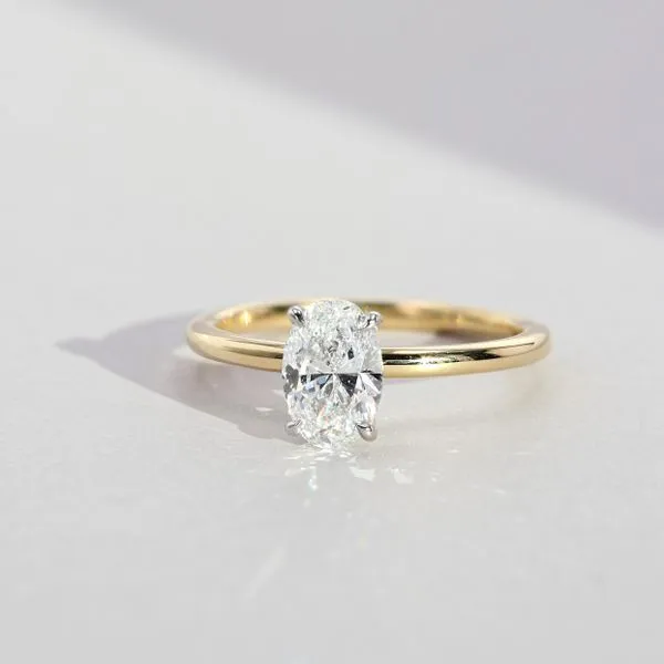 1.00ct Victoria Oval Diamond Solitaire Engagement Ring Image 3 La Mine d'Or Moncton, NB