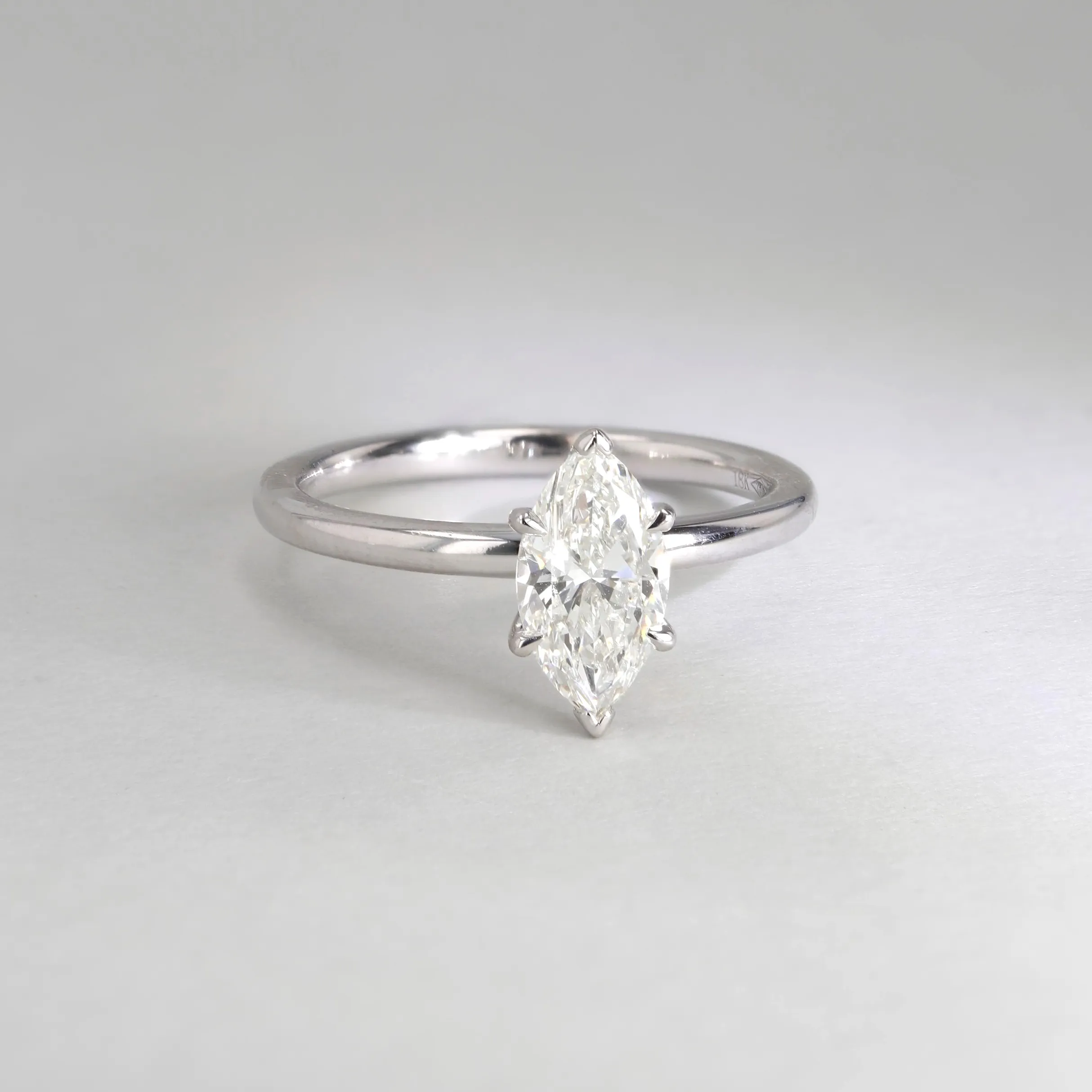 1.01ct Victoria Marquise Diamond Solitaire Engagement Ring Image 3 La Mine d'Or Moncton, NB