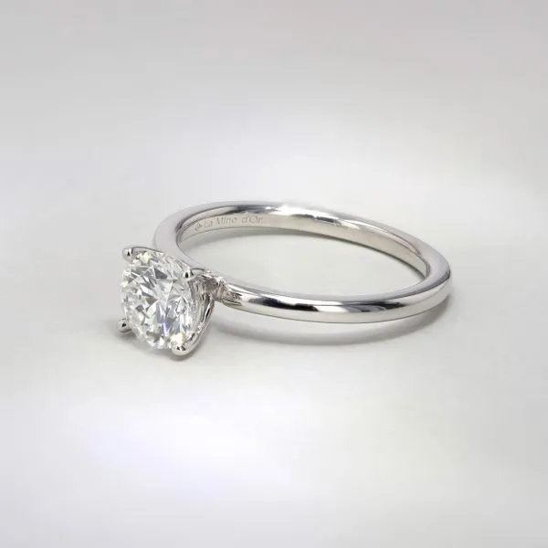 1.01ct Forevermark Round Diamond Solitaire Engagement Ring Image 4 La Mine d'Or Moncton, NB