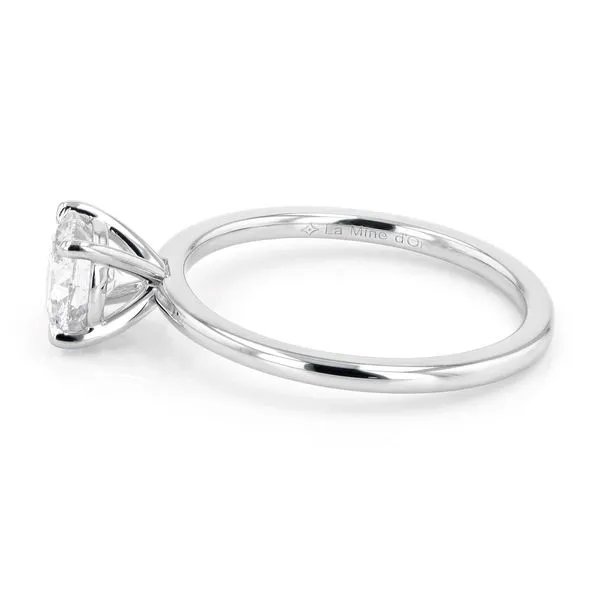 1.01ct Victoria Round Brilliant Diamond Solitaire Engagement Ring Image 2 La Mine d'Or Moncton, NB