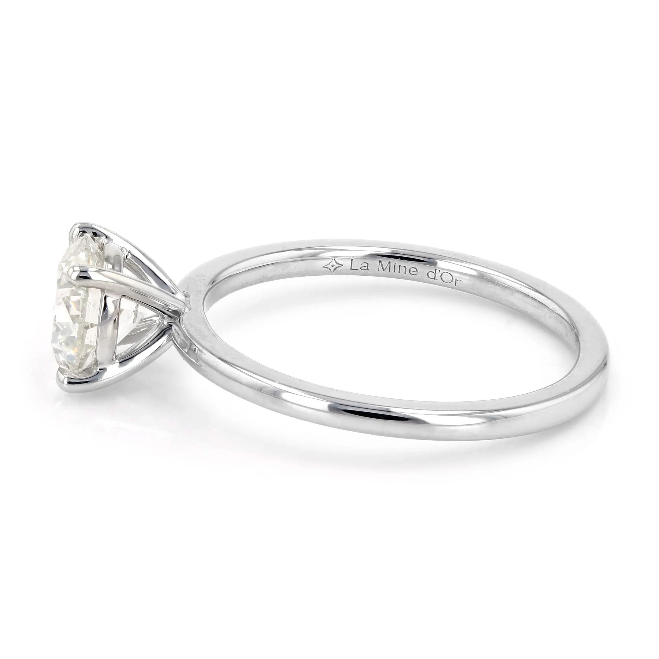 1.20ct Victoria Round Diamond Solitaire Engagement Ring Image 2 La Mine d'Or Moncton, NB