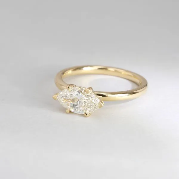 1.21ct Victoria Marquise Diamond Solitaire Engagement Ring Image 3 La Mine d'Or Moncton, NB