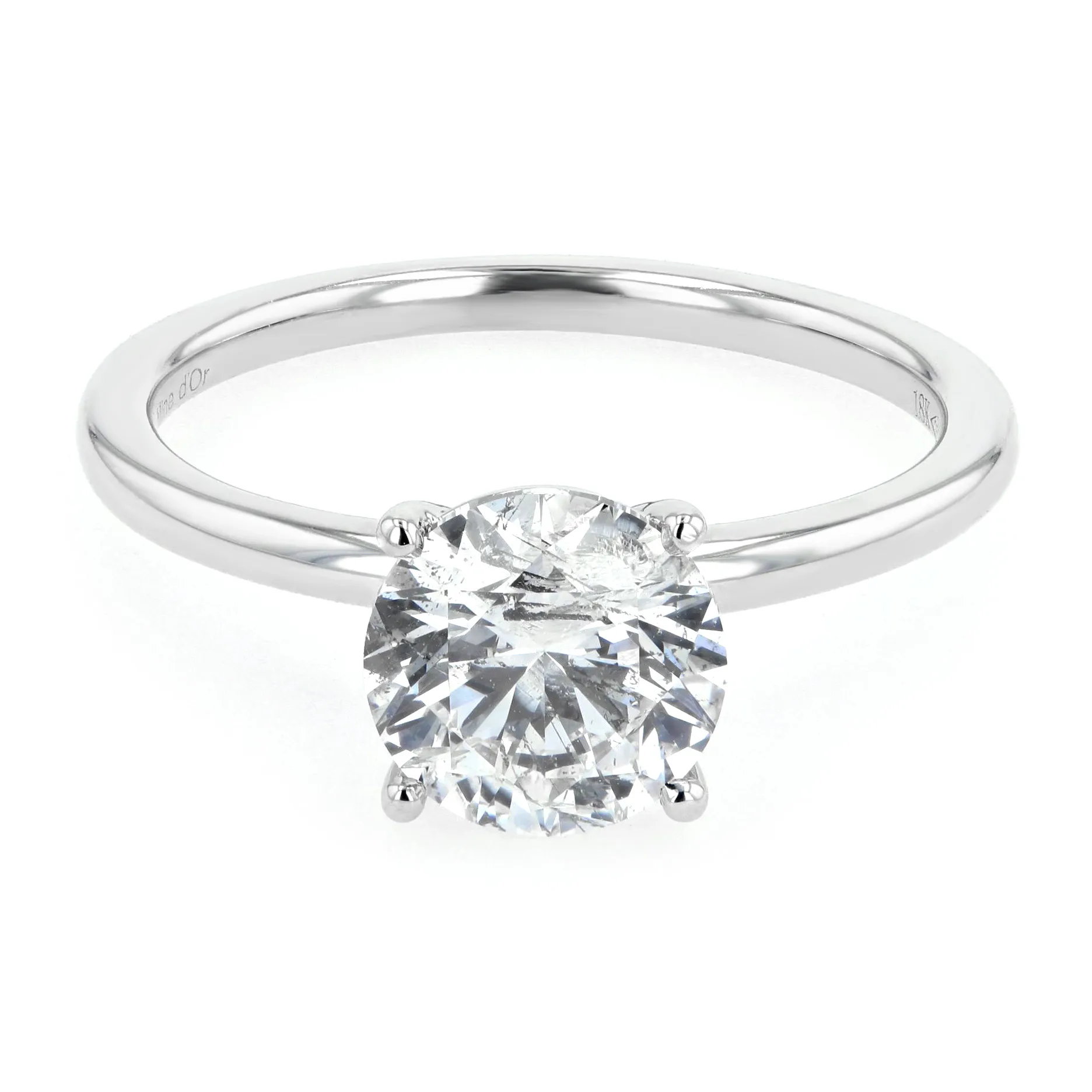 1.50ct Victoria Round Diamond Solitaire Engagement Ring La Mine d'Or Moncton, NB