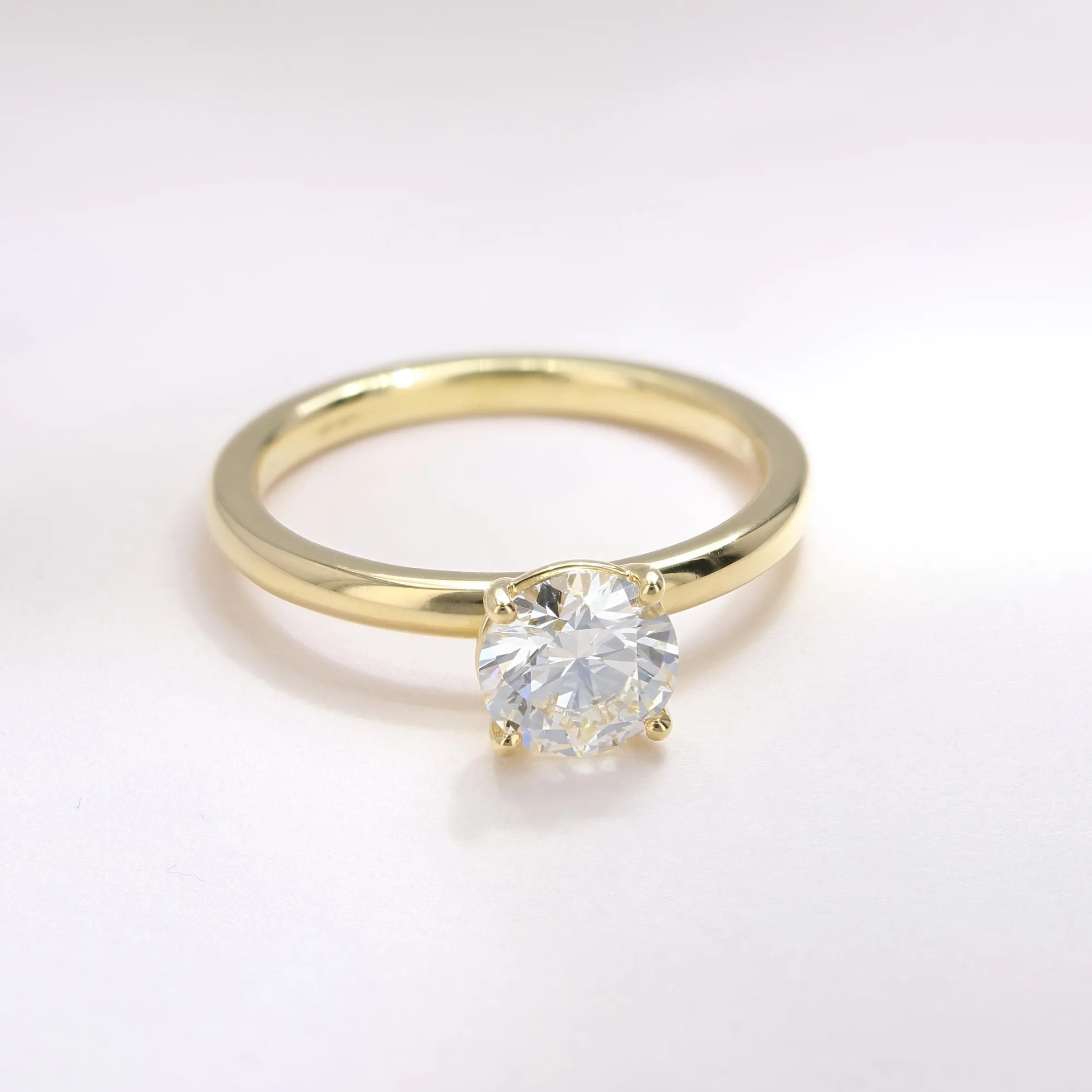 1.00ct Victoria Round Diamond Solitaire Engagement Ring Image 3 La Mine d'Or Moncton, NB
