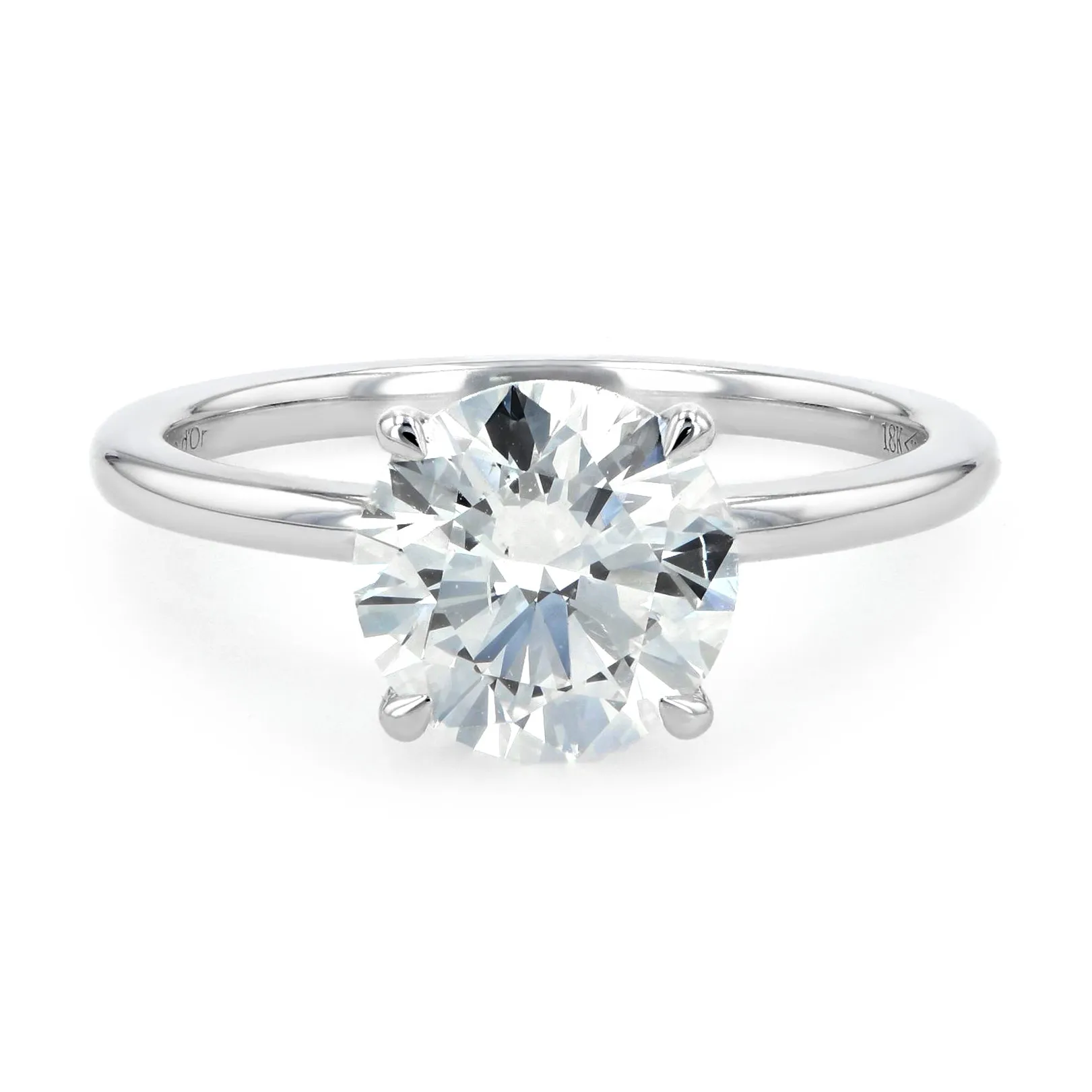 2.21ct Victoria Round Diamond Solitaire Engagement Ring La Mine d'Or Moncton, NB
