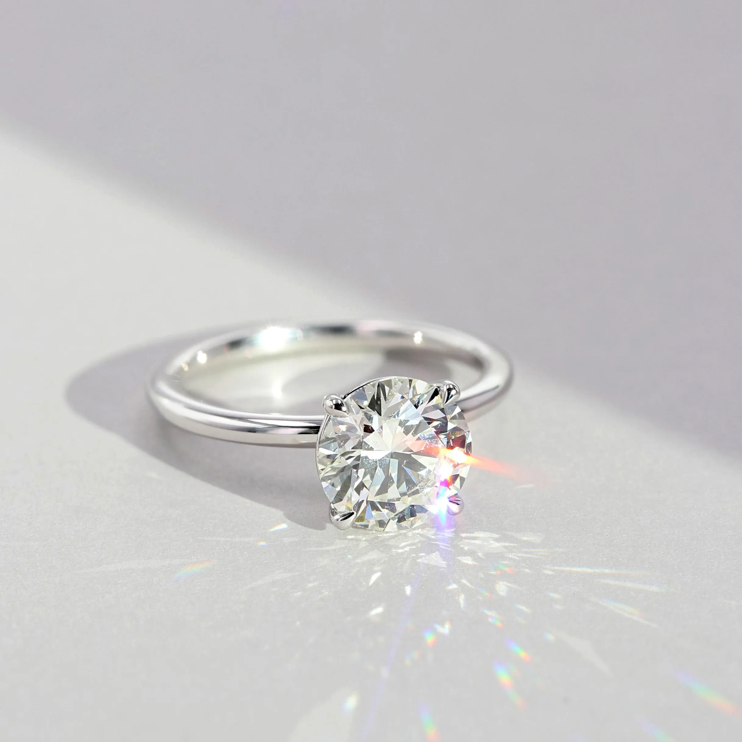 2.21ct Victoria Round Diamond Solitaire Engagement Ring Image 3 La Mine d'Or Moncton, NB