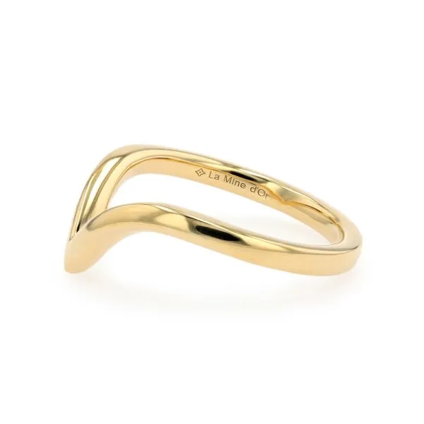 18kt Yellow Gold Curved Band Image 2 La Mine d'Or Moncton, NB