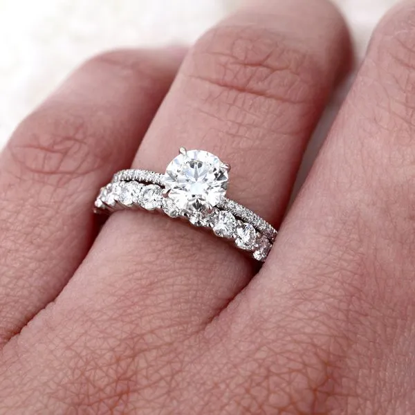 1.05tw De Beers Forevermark Platinum Diamond Wedding Band Image 4 La Mine d'Or Moncton, NB