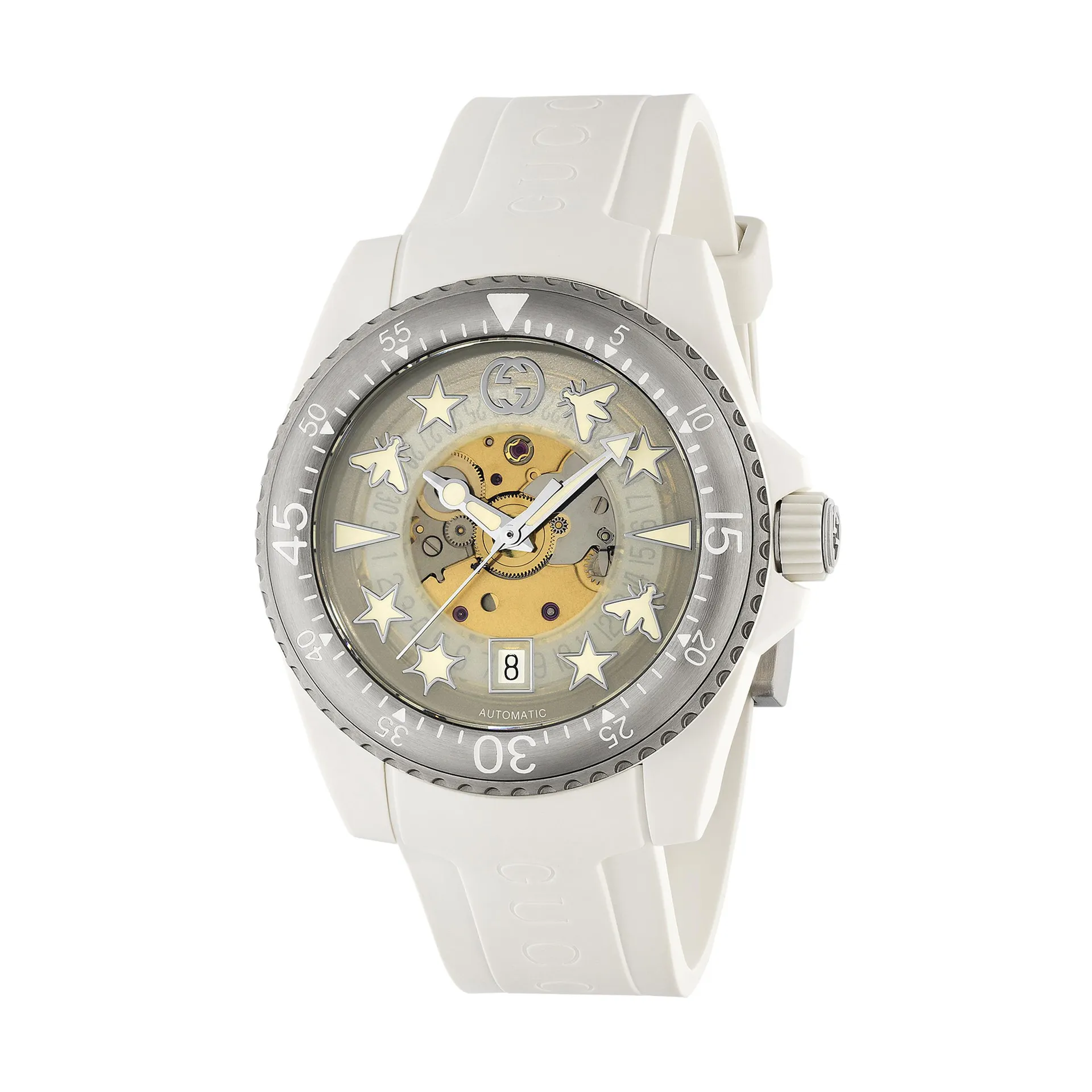 Gucci Dive White Automatic Watch 40mm Image 2 La Mine d'Or Moncton, NB