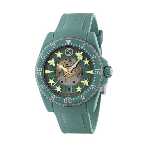Gucci Dive Aquamarine 40mm Automatic Watch Image 5 La Mine d'Or Moncton, NB