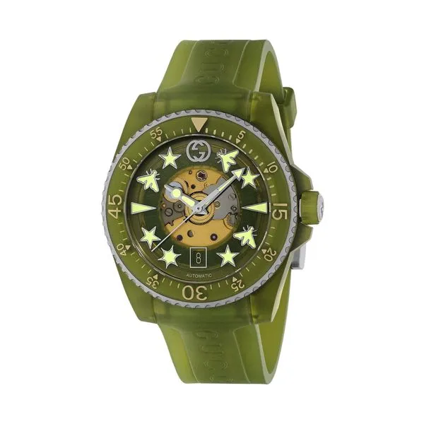 Gucci Dive Green 40mm Automatic Watch Image 5 La Mine d'Or Moncton, NB