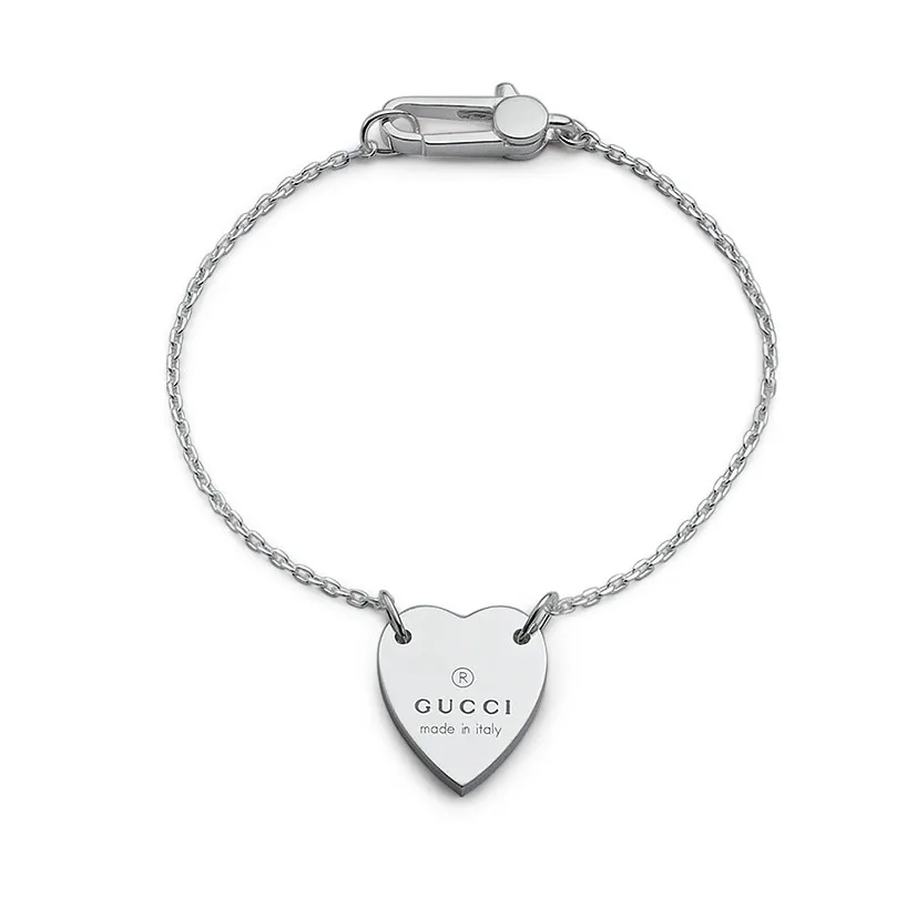 Gucci Trademark Heart Motif Sterling Silver Bracelet La Mine d'Or Moncton, NB