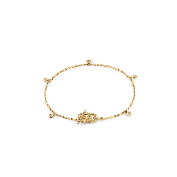 0.21ct Gucci Running G Bracelet with Diamonds in 18kt Yellow Gold La Mine d'Or Moncton, NB