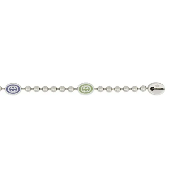 Gucci Intelocking G Boule Colorful Enamel Silver Bracelet Image 3 La Mine d'Or Moncton, NB