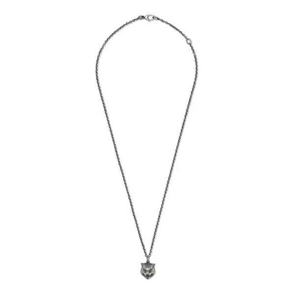 Gucci Aged Sterling Silver Gatto Necklace 60cm=24 inches La Mine d'Or Moncton, NB