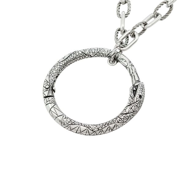 Gucci Ouroboros Necklace 35 in with Aged Snake Pendant Image 2 La Mine d'Or Moncton, NB