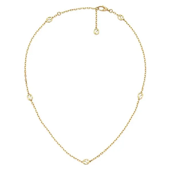 18kt Yellow Gold Gucci Interlocking G Necklace La Mine d'Or Moncton, NB