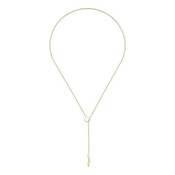 18kt Yellow Gold Gucci Link to Love Lariat Necklace La Mine d'Or Moncton, NB