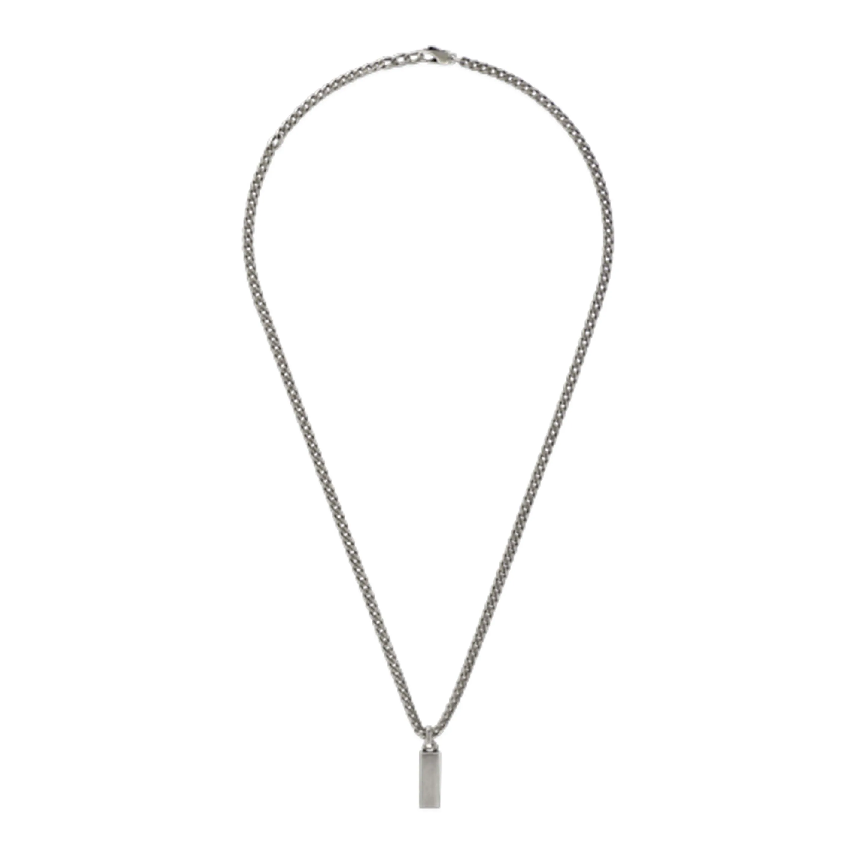 Gucci Tag Necklace Silver and Turquoise Enamel Image 3 La Mine d'Or Moncton, NB