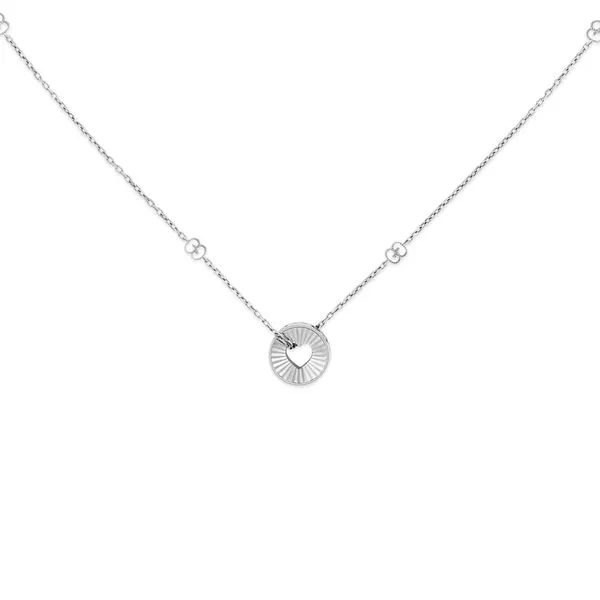 Gucci Icon 18kt White Gold Heart Necklace Image 2 La Mine d'Or Moncton, NB