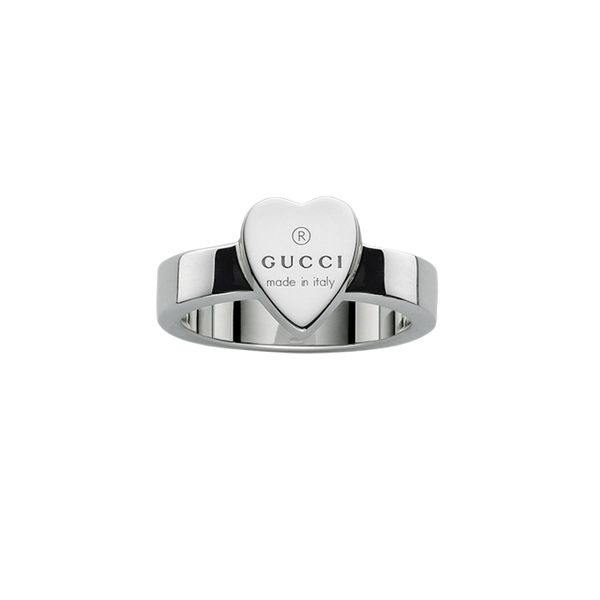 gucci ring silver heart