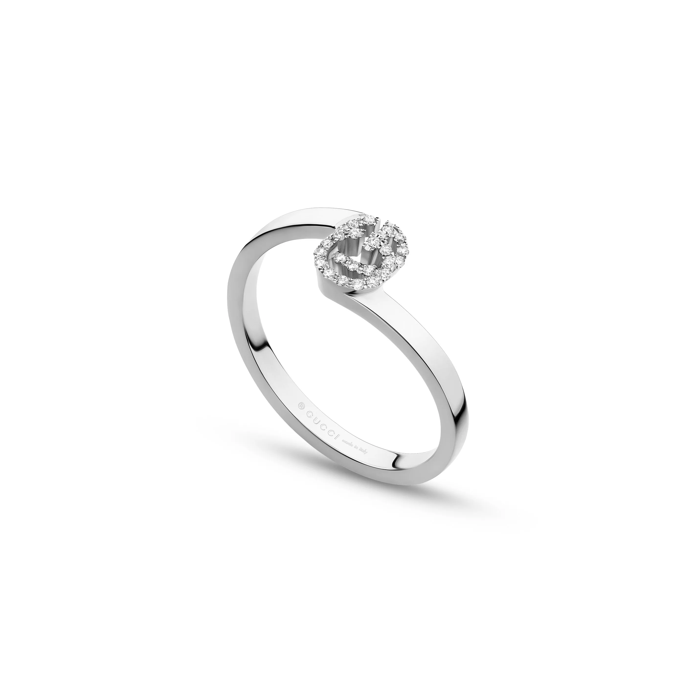 0.05ct Diamond Gucci Runnig G Stackable Ring in 18kt White Gold La Mine d'Or Moncton, NB