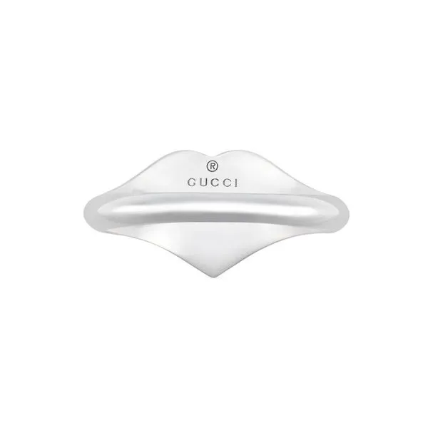 Gucci Heart Ring with Interlocking G Blue Enamel Image 2 La Mine d'Or Moncton, NB