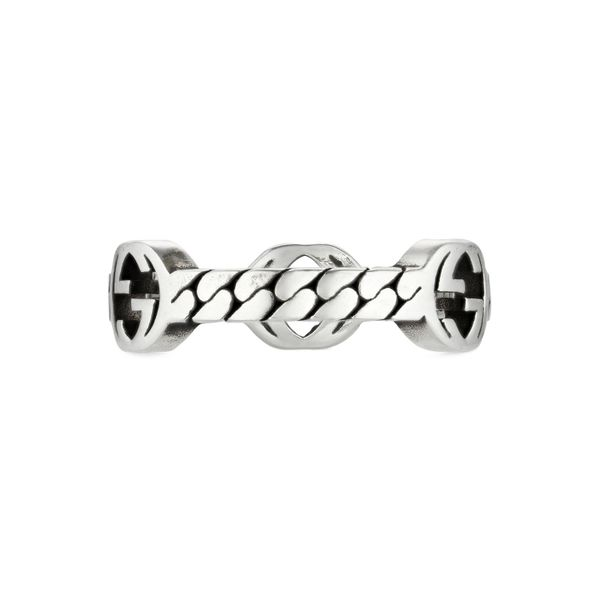 Gucci 5.5mm Interlocking G Monogram Silver Ring Image 5 La Mine d'Or Moncton, NB