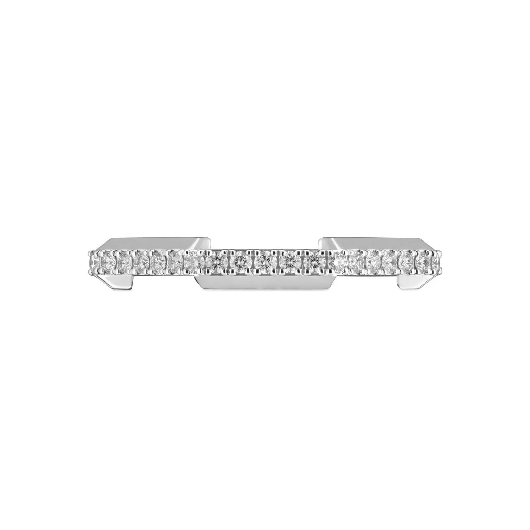 0.16tw Gucci Link to Love Diamond Ring in 18kt White Gold Image 2 La Mine d'Or Moncton, NB
