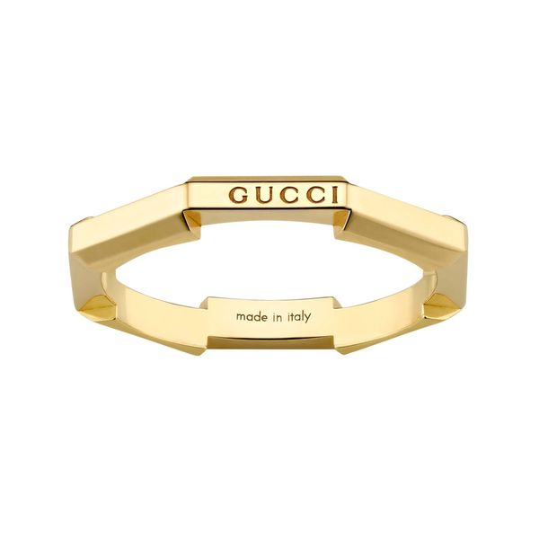 Gucci Link to Love Mirrored Ring 18kt Yellow Gold Image 2 La Mine d'Or Moncton, NB