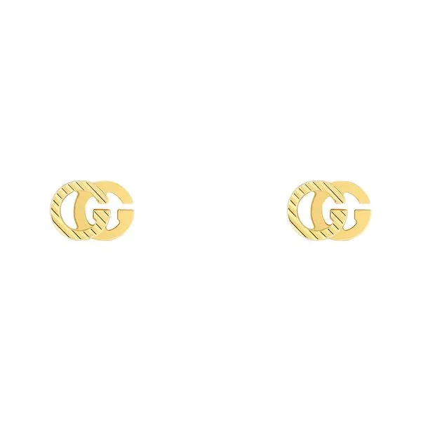 Gucci Running G 18kt Yellow Gold Stud Earrings La Mine d'Or Moncton, NB