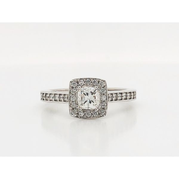 White Gold Princess Diamond Engagement Ring Layne's Jewelry Gonzales, LA