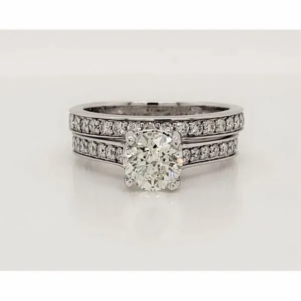 18 Kt White Gold Diamond Wedding Set Layne's Jewelry Gonzales, LA