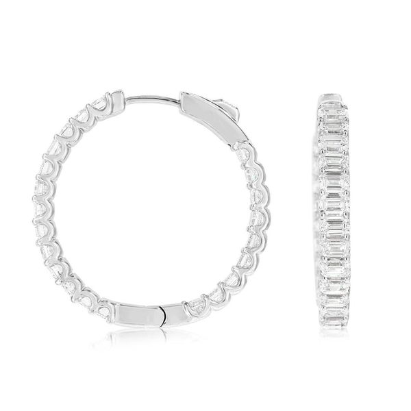 Diamond Hoop Earrings Layne's Jewelry Gonzales, LA