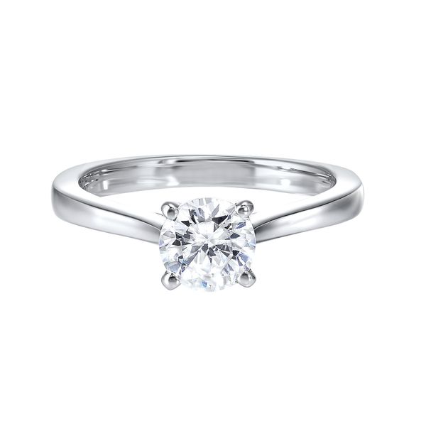 White 14 Karat Solitaire Engagement Ring Lee Ann's Fine Jewelry Russellville, AR