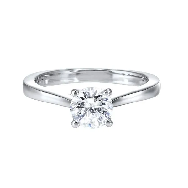 White 14 Karat Engagement Ring with Royal Heart Diamond similar item image