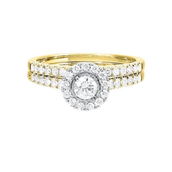 Yellow 14 Karat Round Tru-Reflection Engagement Ring Lee Ann's Fine Jewelry Russellville, AR