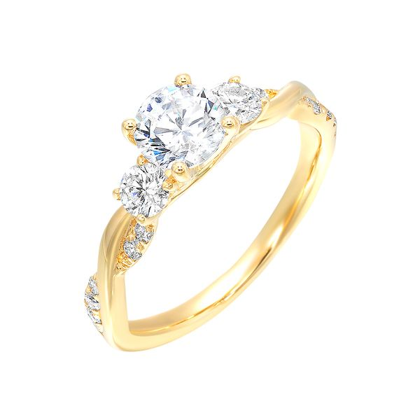 Yellow 14 Karat Engagement Ring Lee Ann's Fine Jewelry Russellville, AR