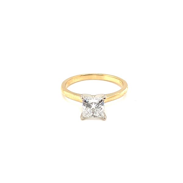 14 Karat Yellow Princess Cut Engagement Ring Lee Ann's Fine Jewelry Russellville, AR