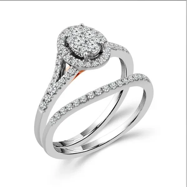 Two-Tone 10Kt Engagement Ring with 0.50Tw Round G/H Si2 Diamonds Lee Ann's Fine Jewelry Russellville, AR