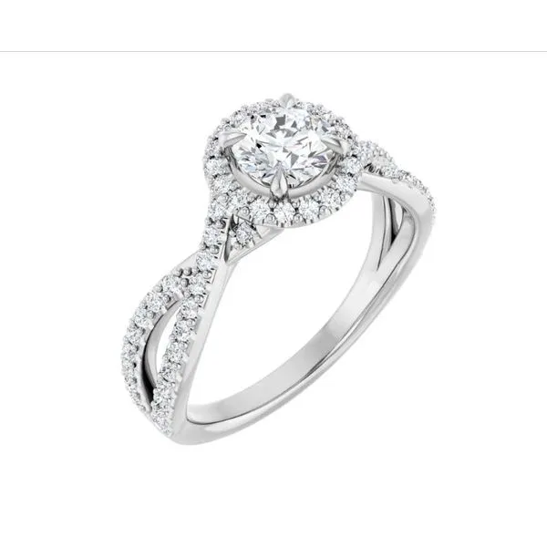 14K White Gold Lab Grown Diamond Engagement Ring Lee Ann's Fine Jewelry Russellville, AR