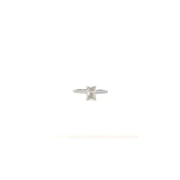 14 Karat White Gold Solitaire Lab Grown Diamond Engagemen...
