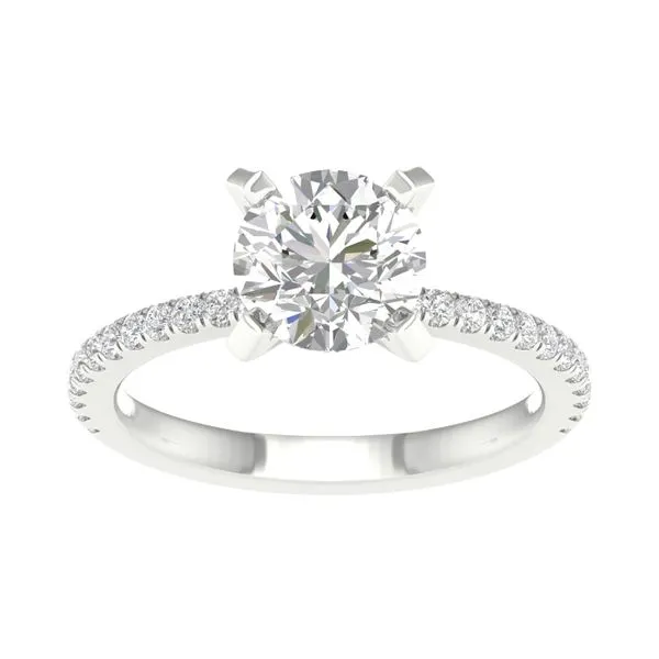 White 14Kt Engagement Ring with Round Diamond Lee Ann's Fine Jewelry Russellville, AR