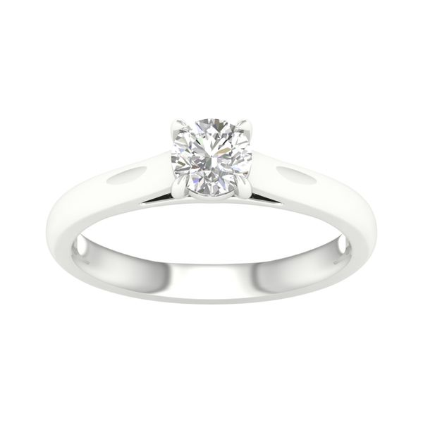 White 14Kt Engagement Ring with 0.50Ct Round Diamond Lee Ann's Fine Jewelry Russellville, AR