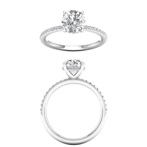 14K White Lab Grown Diamond Engagement Ring Lee Ann's Fine Jewelry Russellville, AR