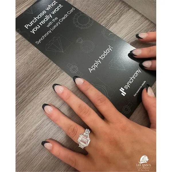14K White Gold Lab Grown Diamond Engagement Ring