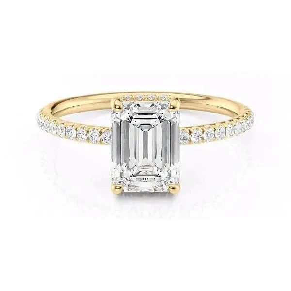 14K Yellow Lab Grown Diamond Engagement Ring Lee Ann's Fine Jewelry Russellville, AR