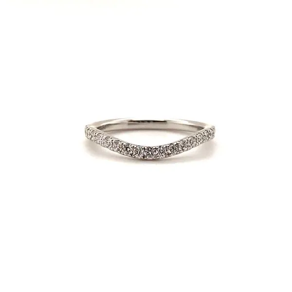 White 14K Wedding Band with Round Diamonds Lee Ann's Fine Jewelry Russellville, AR