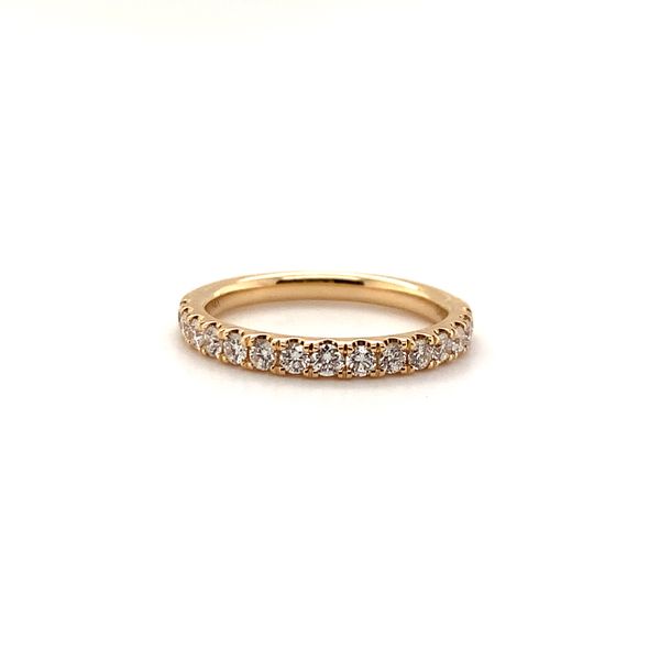 Yellow 14K Wedding Band with Round Diamonds Lee Ann's Fine Jewelry Russellville, AR